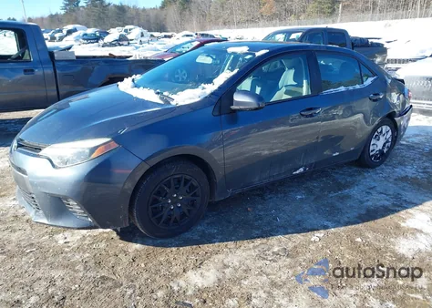 2016 Toyota Corolla Le z USA, uszkodzony, nr VIN 2T1BURHE1GC596866